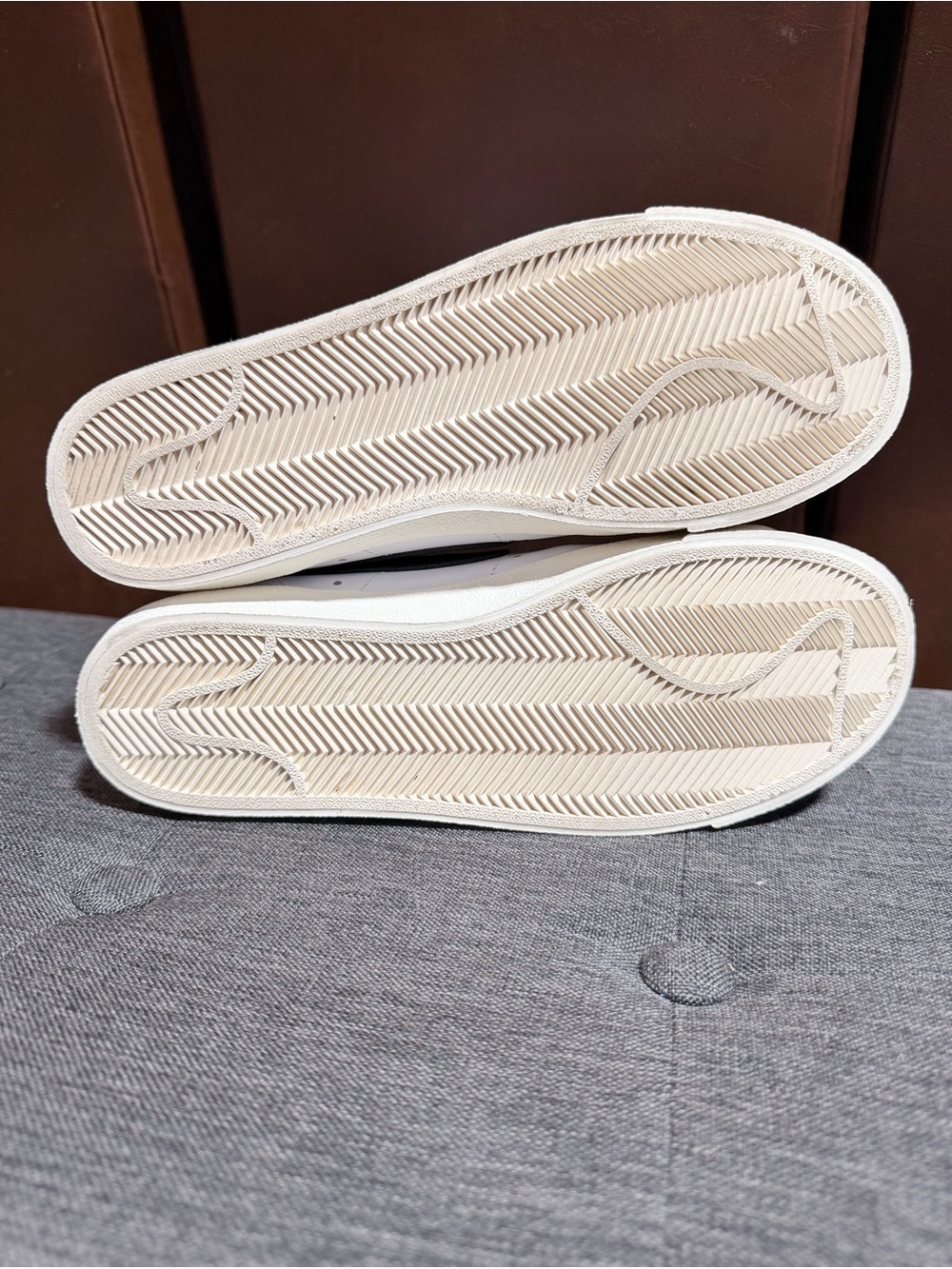 Nike Blazer Mid '77 Vintage White Black Leather Sneakers [Size 8] - Picture 7 of 9